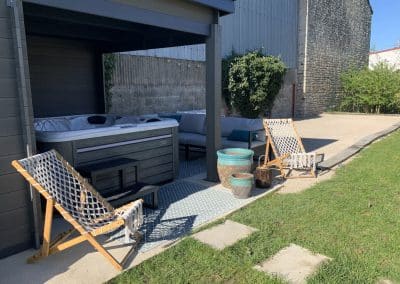 Jacuzzi du gîte Un P'tit Bout de Ciel